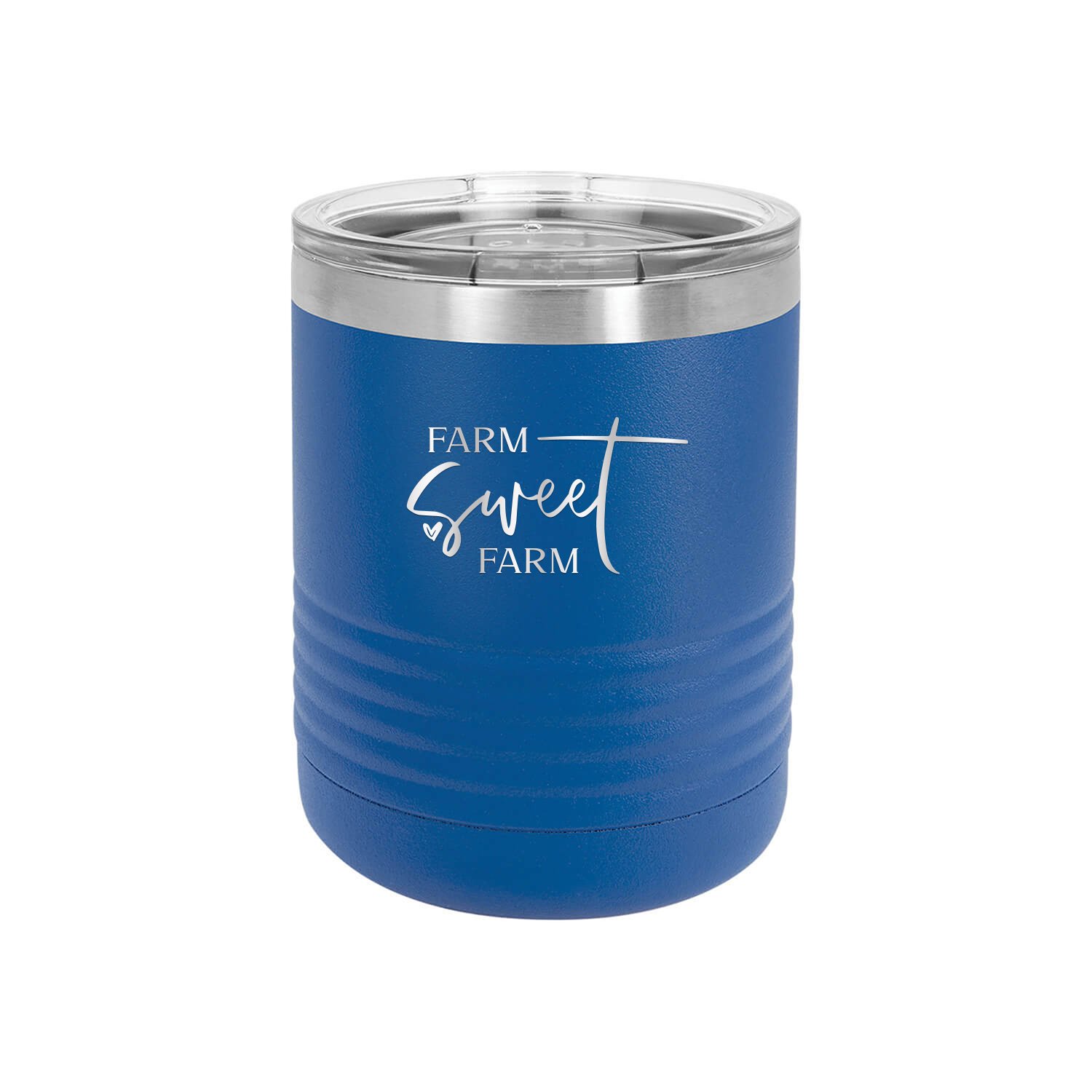 Farm Sweet Farm Engraved 10 oz Tumbler Cup Unique Funny Birthday Gift