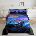thumbnail image 2 of Castle Fairy Racing Car Twin Comforter Sets for Kids Teenagers,Black Blue Bedding Set, 2 of 8