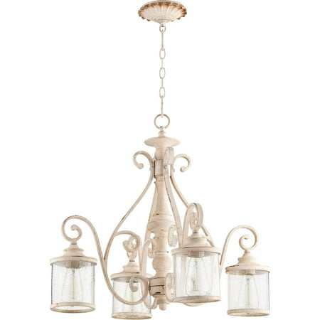

Chandeliers 4 Light With Persian White Finish Medium Base Bulbs 27 inch 400 Watts