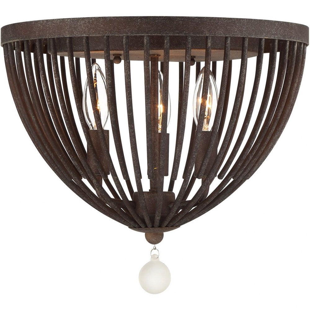 Crystorama Lighting - Three Light Ceiling Mount - Ceiling Mount - Duval - 3