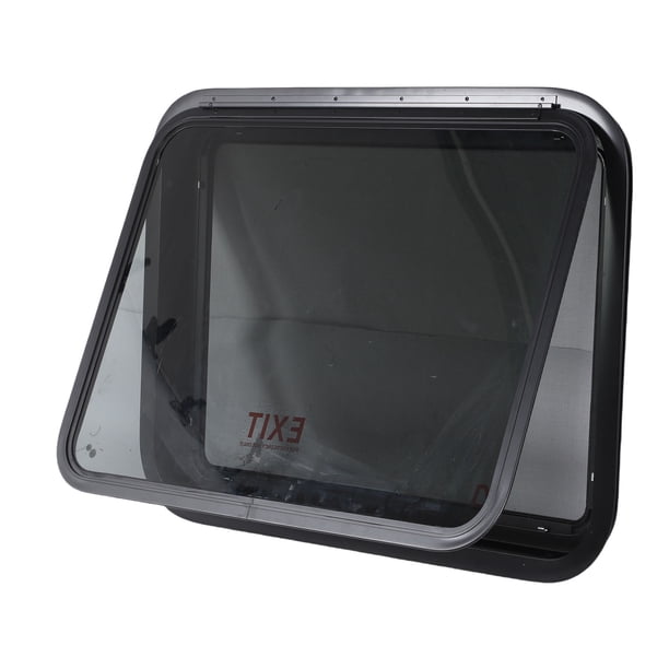 Ventana De Salida Para RV, Vidrio Templado, Privacidad Sellada, Protección Solar, Ventana De Salida Tintada Para RV Con Pantalla De Red Y Anillo Embellecedor Para Remolque De
