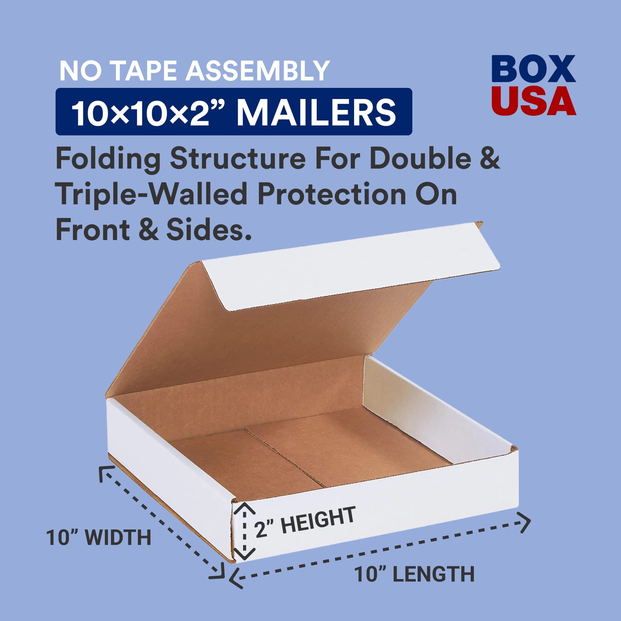 BOX USA Small Shipping Boxes 17.5"L x 3.5"W x 3.5"H, 50-Pack  Foldable Corrugated Cardboard Crush-Proof Box for Shipping, Packing, Moving and Storage