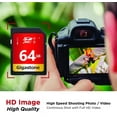 thumbnail image 6 of Gigastone 64GB 5-Pack SD Card UHS-I U1 Class 10 SDXC Memory Card High Speed Full HD Video Canon Nikon Sony Pentax Kodak Olympus Panasonic Digital Camera, 6 of 6