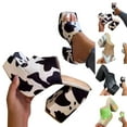 thumbnail image 2 of Aayomet Flat Sandals for Women Fashion Spring Summer Women Sandals Thick Soled Heel Super High Heel Toe Cow Flower Print,Khaki 8.5, 2 of 4
