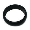 thumbnail image 2 of 6MM Men or Ladies Athlete Sports Flexible BLACK Silicon Rubber Wedding Band Ring, 2 of 4