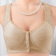 thumbnail image 5 of Jalioing Front Closure Bra Women's Full Coverage Wireless Breathable Comfort Plus Size Everyday Bra S-3XL, 5 of 6