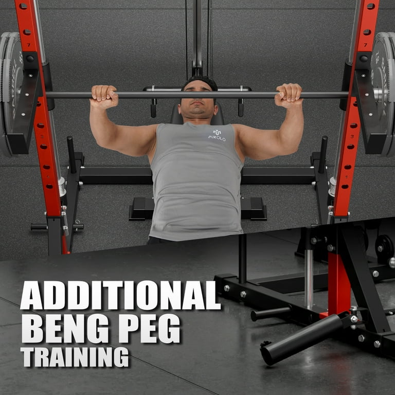 Mikolo Compact 7-IN-1 Smith Machine, 1000LBS Squat Equipment