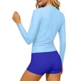 thumbnail image 6 of YUANxueke Girls Rash Guard Swimsuits 2 Pieces Long Sleeve Bathing Suits & Shorts Summer Hawaii Beach Vacation Swim Sets for 3-14 Years, 6 of 6