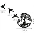 thumbnail image 2 of Metal Wall Art, Tree of Life Birds Silhouette Wall Decoration Art Decor, Suitable for Living Room, Garden, Bedroom, 30*30cm, 2 of 5