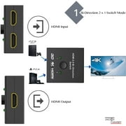 FLPOWER F73 HDMI 2.0 Bi-Direction Switch Cable Splitter