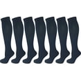 thumbnail image 1 of 7 Pair Graduated Compression Socks for Men and Women (All Navy Blue, Large/X-Large), 1 of 4