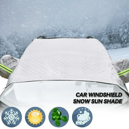 XUKEY Thick Car Windshield Cover Snow Ice Rain Protector Sun Shade Universal for SUV Pick up Truck