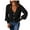 C-Black186, variant on Women's Cable Knit Cardigan Sweater Hallow Out Long Sleeve Deep V-Neck Solid Color Loose Fit Knitted Coat Stylish Classic Outerwear