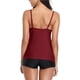 thumbnail image 5 of Trajes de baño Tankini para mujer Top Tankini con volantes en capas y pantalones cortos Trajes de baño de dos piezas MFZFUKR HMHZ323-27, 5 of 5