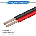 thumbnail image 3 of 1 Pc Cable de inversor de batería 6 AWG Gauge 10FT 5/16" Terminal Cable de batería Universal para automóvil, vehículo, barco, RV, solar, cobre estañado negro, 3 of 7