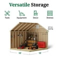 thumbnail image 5 of Little Cottage Co. 10x10 Colonial Pinehurst Shed with Operable Window and Floor, Outdoor Wood Storage Do-It-Yourself Precut Kit, 5 of 14