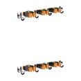 thumbnail image 2 of ZheElen Convenient Stainless Steel Swab Holder - Corrosion-resistant Making Fast Sturdy Multifunctional Swab Holder Broom Holder orange 3 clips and 4 hooks 2Set, 2 of 6