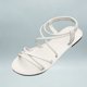 thumbnail image 4 of Zapatos Casuales de las Mujeres de Moda Plana Correa Romana Playa Más Tamaño Estilo Primavera / Verano Sandalias de Moda Y Cómodas Zapatos de Verano de las Mujeres, 4 of 6