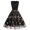 Multicolor, variant on DailyTrove Women's Short Sleeve Floral Dress-Fit & Flare-Polyester Blend-for Garden Party/Summer Outing-Romantic Floral