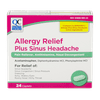 6 Pack Quality Choice Sinus Allergy Headache Pain Relief Caplets 24 Count Each