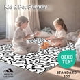 thumbnail image 4 of ODIKA 8' Machine Washable Non-Slip Area Rug, Contemporary Spotted Art with Expressive Modernist High Traffic Rug, Black, 292264, 4 of 5