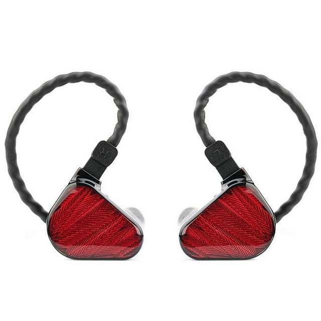 TRUTHEAR x Crinacle Zero : Écouteurs Intra-Auriculaires Rouges à Double Pilotes Dynamiques