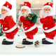 thumbnail image 2 of Music Santa Claus Doll Elk Sled Toy Universal Electric Car with Children Kids Christmas Electric Toy Doll Home Xmas Decor Gifts, 2 of 5