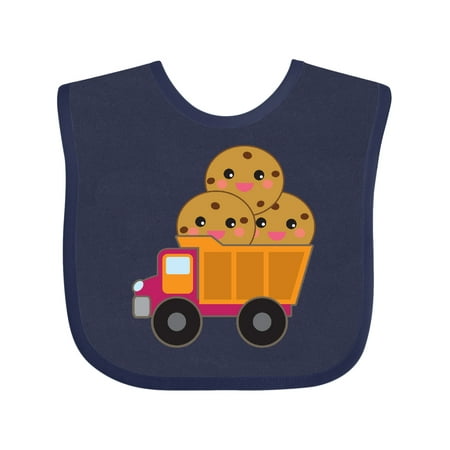 

Inktastic Cookie Lover Gifts Funny Truck Gift Baby Boy or Baby Girl Bib