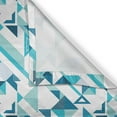 thumbnail image 4 of Ambesonne Modern Window Valance, Whimsical Geometric Shapes, 54" X 18", Seafoam Sea Blue, 4 of 5