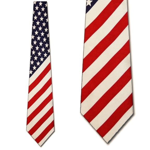 American Flag Antique Necktie Mens Tie by Tieguys