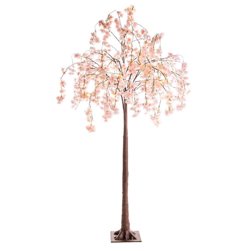 Large Lighted Faux Weeping Cherry Tree Home Decor Use Indoors or