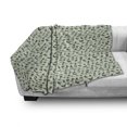 thumbnail image 3 of Animal Soft Flannel Fleece Throw Blanket, Little Bugs Beetles Ants Dark Silhouettes on Pale Abstract Backdrop, Cozy Plush for Indoor and Outdoor Use, 60" x 80", Sage Green Army Green, by Ambesonne, 3 of 6