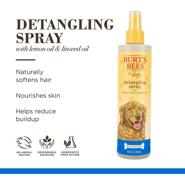 Burt's Bees Detangling Spray Conditioner for Dogs with Lemon Oil