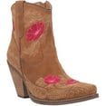 thumbnail image 2 of Dingo  Womens Tootsie Floral  Snip Toe  Boots   Ankle High Heel 3" & Up, 2 of 5