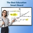 thumbnail image 5 of Smart Board,75 Inch Interactive Whiteboard 4K Touchscreen Built in Ultra High Definition Camera Open App Ecosystem, Digital Presentation Electronic Smart WhiteBoard for Classroom Home Office, 5 of 8