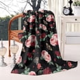 thumbnail image 2 of Pioneer Flower Floral Print Pattern Blanket,Comfortable Soft Lamb Wool Throw Blanket,All Season,Warm Lightweight Blankets for Sofa Bed Couch Living Room Chair,40"x50", 2 of 4