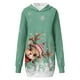 thumbnail image 4 of WILLBEST Sudadera Deportiva para Mujer Sudadera Larga con Capucha, Estilo Casual, con Estampado de Ciervos Navideños, Ideal para Otoño E Invierno X-Grande, 4 of 5