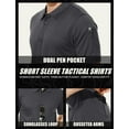 thumbnail image 5 of Men's Polo Shirt Quick Dry Performance Short Sleeve Tactical Shirts Pique Jersey Golf Shirt, 5 of 14