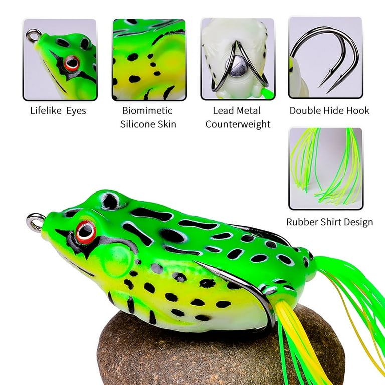 3d Eyes Artificial Frog Lure Soft Bait 5.5g / 8.5g / 12g Simulation Fishing  Lure Fishing Tackle Accessories 