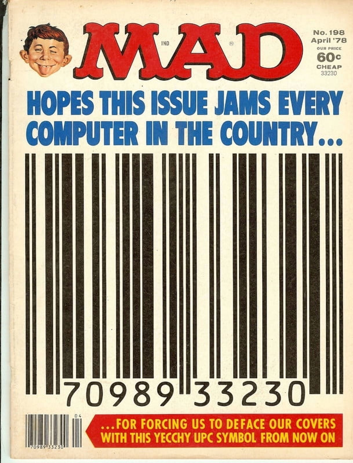 MAD Magazine Vintage Collectible #198 APRIL 1978
