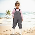 thumbnail image 2 of AWZXDE Kids Boys Girls Chest Waders Youth Fishing Waders With Pocket For Toddler Children Water Proof & Fishing Waders With Boots Grey，8-9 Years, 2 of 8
