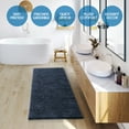 thumbnail image 3 of Nestl Bathroom Rugs, Machine Washable Bath Mats For bathroom Floor Rugs, Nonslip Backing Rubber Bath Rug, Navy, 3 of 6