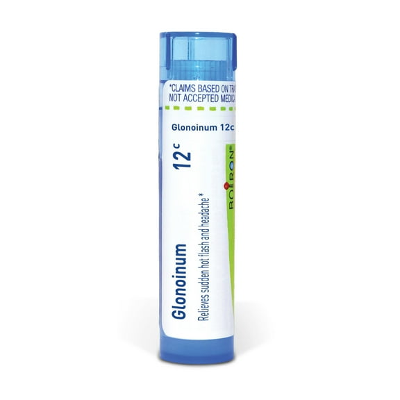 Boiron Glonoinum 12C, Homeopathic Medicine for Sudden Hot Flash And Headache, 80 Pellets