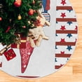 thumbnail image 3 of FMSHPON Patriotic Independence Day Gnome Xmas Christmas Tree Skirt Stand Mat for Holiday Party Decoration Indoor Outdoor 36 inches, 3 of 6