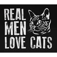 thumbnail image 4 of Old Glory Mens Real Men Love Cats Long Sleeve Graphic Hoodie, 4 of 6