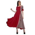 thumbnail image 2 of Moomaya Robe à Manches Courtes Imprimée avec Cordon de Serrage et Encolure Dégagée pour Femmes, 2 of 4
