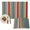Red, variant on Green Red Striped Placemats Set of 4, Farmhouse Colorful Stripes Washable Wipeable Table Mats for Dining Tables, Indoor Outdoor Kitchen Place Mats for Holiday Party Table Decor