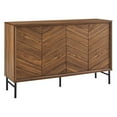 thumbnail image 2 of Modway Harper Chevron Durable Modern Sideboard, Wood Walnut, 2 of 10