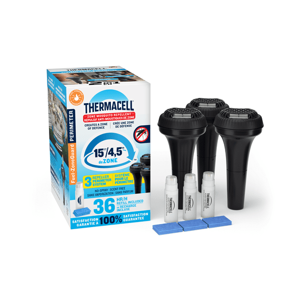 Thermacell Fuel-ZoneGuard Perimeter Fuel Powered Mosquito Repeller with 36-Hr Refill