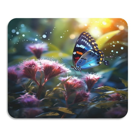 

ALAZA Dish Drying Mat for Kitchen Butterfly View Counter Absorbent Draining Pad 15.7 x11.8